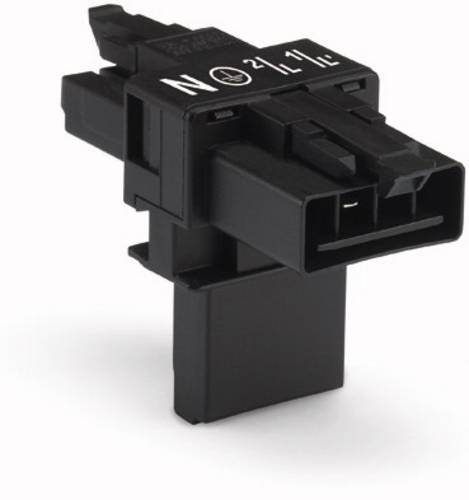 WAGO Netz-T-Verteiler Netz-Stecker - Netz-Buchse, Netz-Buchse Gesamtpolzahl: 4 Weiß 25 St.