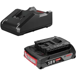 Bosch Hausgeräte, Werkzeugakku + Ladegerät, Starter-Set 18 V / 1x 2,0 Ah Akku + Ladegerät GAL 18V (18 V)