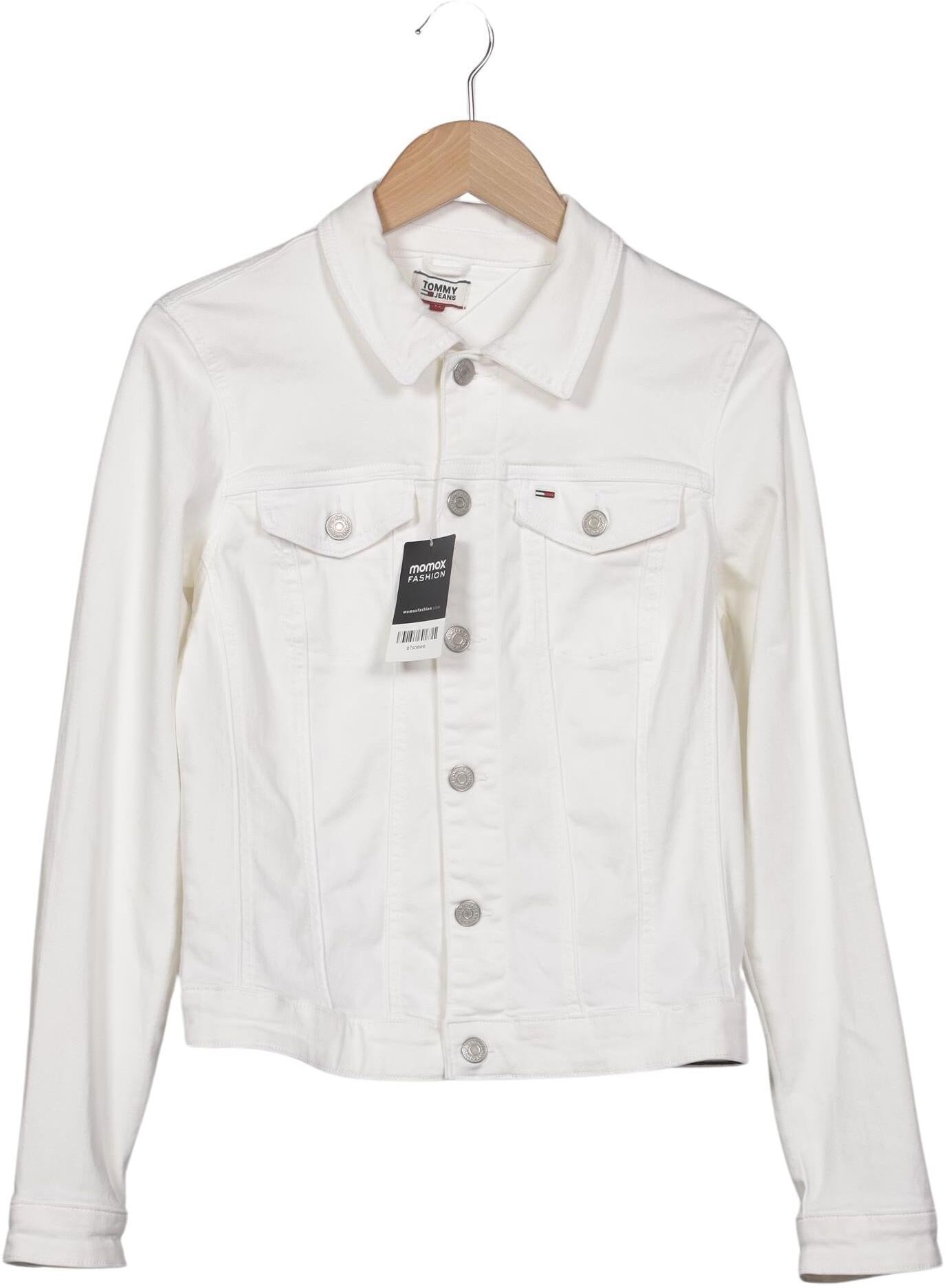 Tommy Jeans Damen Jacke, Weiß, Gr. M, kein / Etikett - Second Hand