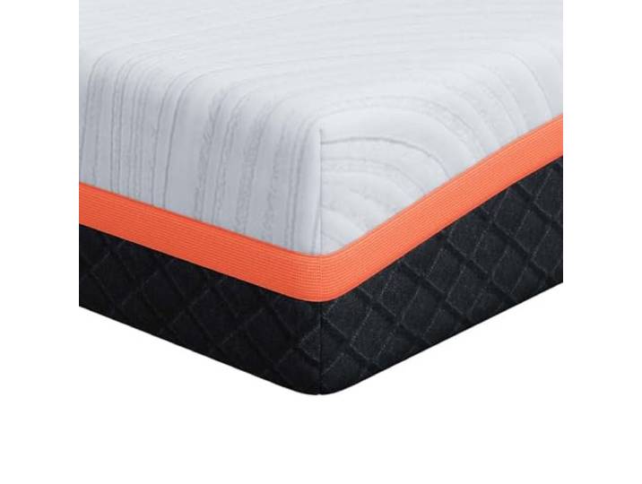 HBBMGYD Matratze, 120 x 200 cm, Gelschaum, fest, mittelfest, Weiß / Grau Gelschaum, langlebiges Polyester, pflegeleicht, modernes Design, Schlafzimmer und Gäste