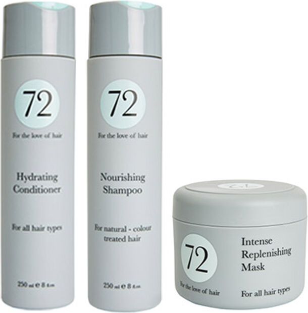 72 Hair Nourishing Shampoo, Hydrating Conditioner & Mask Pack