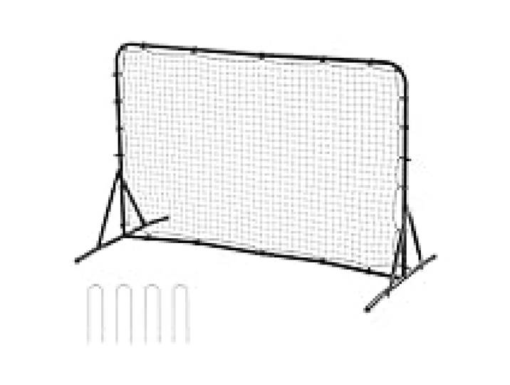 VEVOR Filet de Rebond de Football Double Face, 186 x 100 cm, rebondisseur pour entraînement Football Portable, Tube en Fer, Mur de Rebond de Football Sportif, pour entraînement en Solo, Les Passes