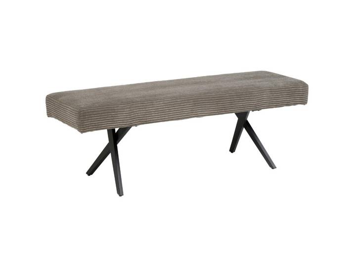 Sitzbank ohne Lehne Cord dunkelgrau, B: 140 cm