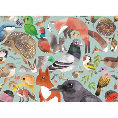 Erwachsenenpuzzle 500 Teile - Gartenbesucher