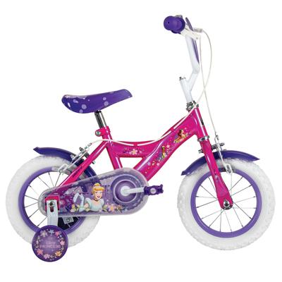 Kinderfahrrad HUFFY "Huffy Disney Princess 12-Zoll-Fahrrad", rosa, Fahrräder, Kinder, 12 Zoll (30,48cm) hinten: 12 Zoll (30,48cm)
