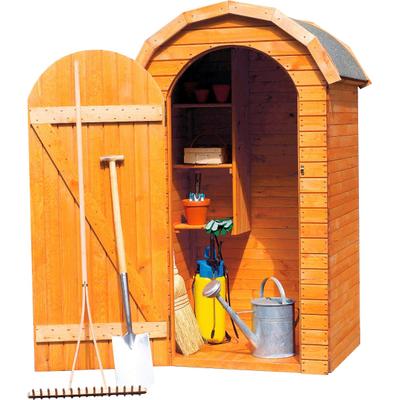 Garten-Geräteschrank PROMADINO "Roma klein", braun, Holzwerkstoff, Gerätehäuser
