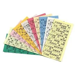 Bingo-Tickets 1 Block mit 750 Bingotickets
