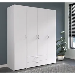 Parisot Kleiderschrank 4-türig Daily 1 Weiß