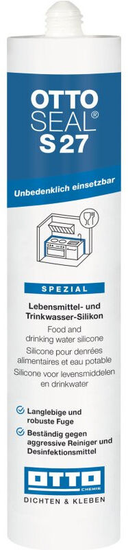 OTTOSEAL® Ottoseal S27 Das Lebensmittel- Und Trinkwasser-Silikon 310ml Transparent