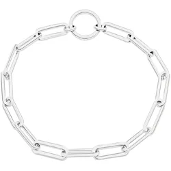 Charm-Armband TAMARIS "Schmuck Geschenk Edelstahl Charm Armkette The Link Chain", silber (edelstahlfarben), Armbänder, Damen, 18cm, Edelstahl, Charm-Armband