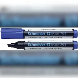 Board Marker 293 mit Keilspitze, 2 - 5 mm, blau, geeignet für Whiteboard und Flipchart, Cap-off-Tinte, Gehäuse besteht aus 95 % Recycling-Kunststoff