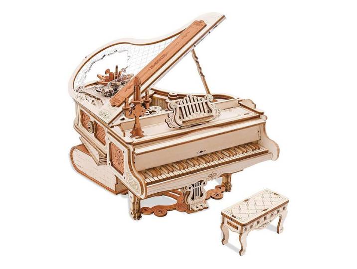 LuxusKollektion 3D-Puzzle 3D Puzzle Holzmodell Spieluhr Magisches Klavier Bausatz 223 Teile, Puzzleteile