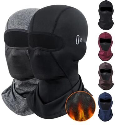Inspired Finds Thermal Winter Balaclava Full Face Mask For Cycling, Motorcycle Riding, Skiing, And Outdoor Sports breathable Black