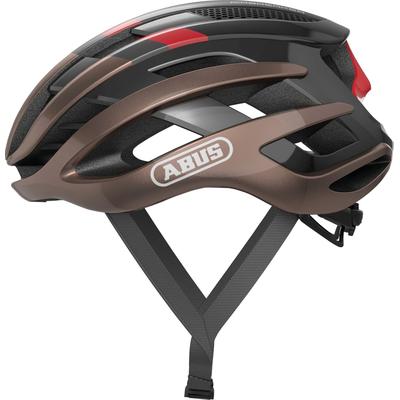 Rennradhelm ABUS "AIRBREAKER" Gr. S, braun, Helme, S Kopfumfang: 51cm - 55cm, metallic, unifarben mit Farbeinsätzen