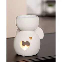 Duftlampe Engel Heart weiß mit Grußkarte