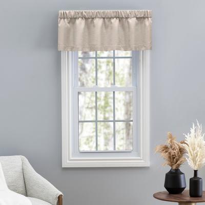 Ricardo Trading "Premium Grasscloth Sheen Tailored Curtain Valance 54""W x 15""L - 54""W x 15""L"