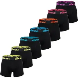 ELLESSE ellesse Herren Boxer Shorts, 7er Pack - Yema 7 Pack Boxer Shorts, Logo, Cotton Stretch, Größe M in Schwarz 4