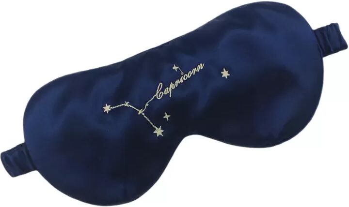 INF Masque de sommeil en soie Vierge, 100% soie de mûrier 22 momme, pour une relaxation optimale Capricorne