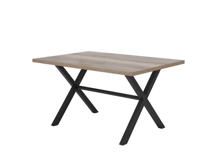 Table Conway 140 x 75 x 90cm Marron/Imitation chêne sauvage