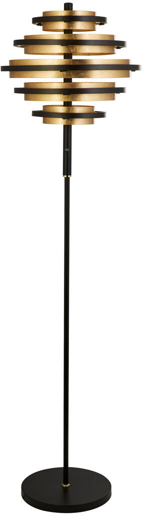 Bloomsbury Market Malena 148 H cm Traditional Floor Lamp Black 148cm H X 40cm W X 40cm D
