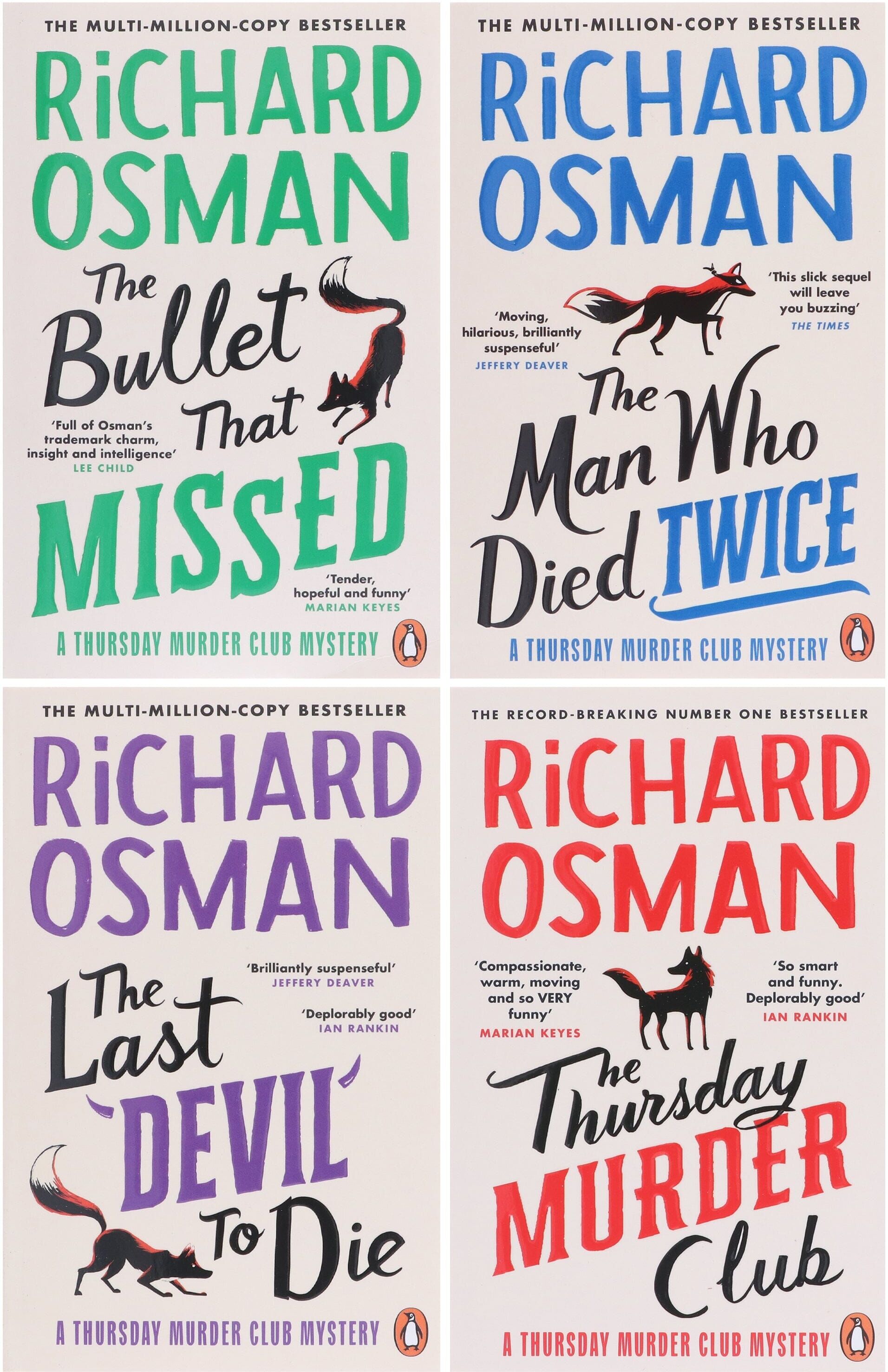 Thursday Murder Club by Richard Osman 4 Books Collection Set - Fiction - Paperback Penguin Random House