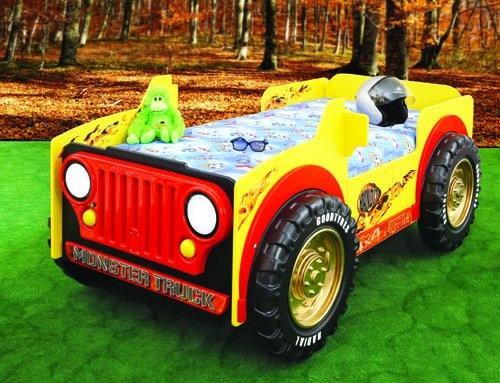 Kinderbett Kinderbett JEEP ABS Bett Betten Auto Jugendbett Fahrzeug Matratze