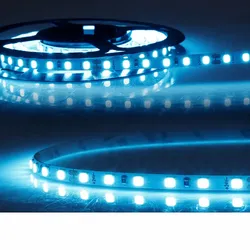 ISOLED LED Strip HEQ MICRO SKYBLUE, IP20, 120 LED/m, 24V DC, 10W/m himmelblau, 500cm / 0.5cm ISO-116309