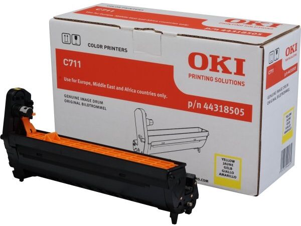 Oki 44318505 Lasertromle, Gul, 20000s