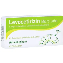 Levocetirizin Micro Labs 5 mg 20 St