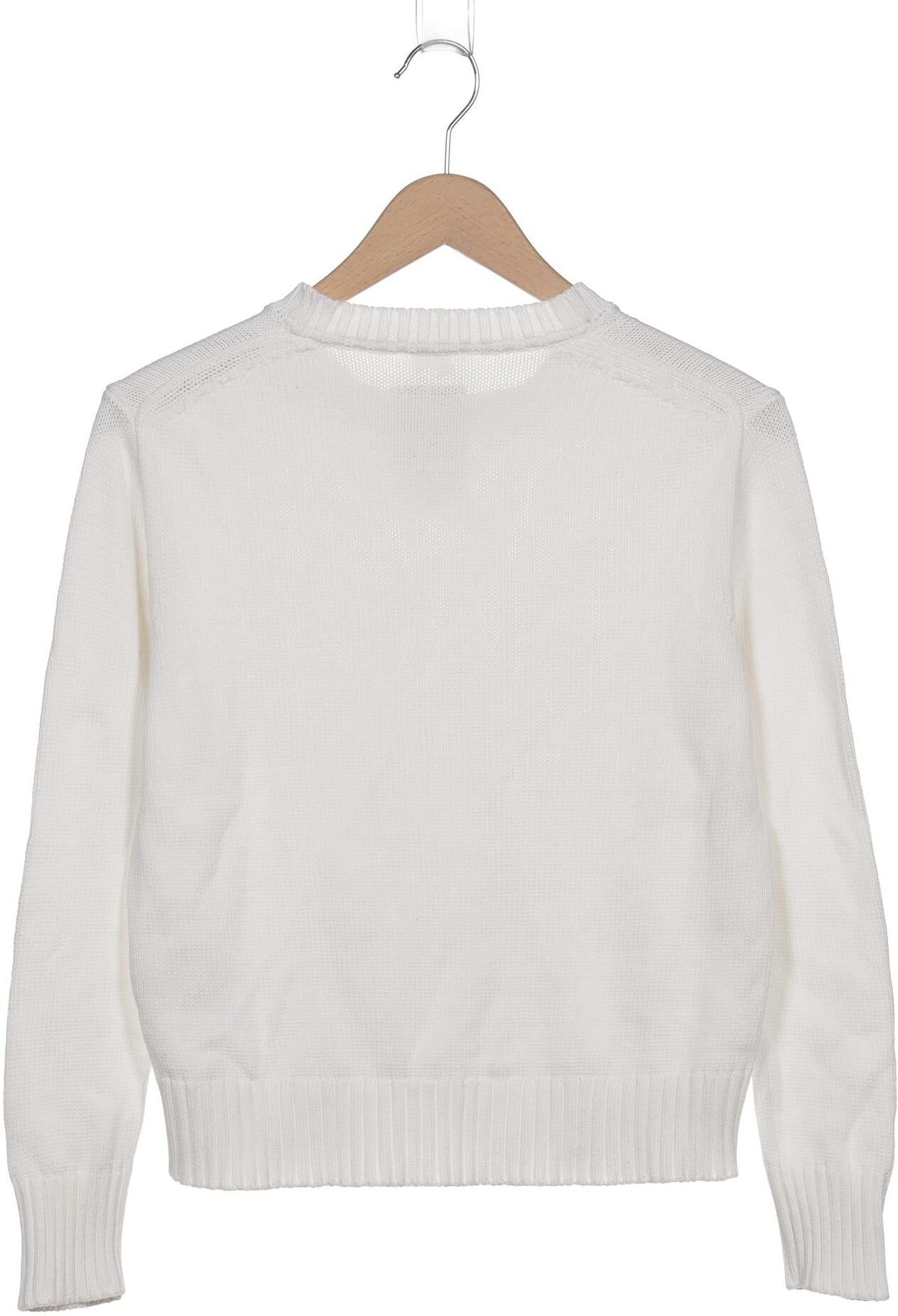 Mrs Hugs Damen Pullover, Weiß, Gr. XS, Baumwolle - Second Hand