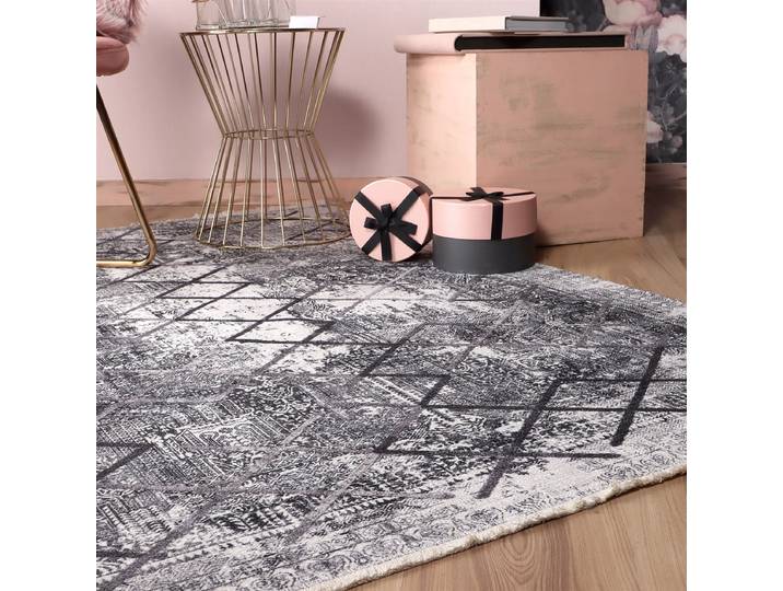 Tapis à poils courts Torent 643 Gris 75 x 150cm Polyester