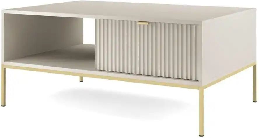 Höffner Couchtisch  Nova ¦ beige ¦ Maße (cm): B: 104 H: 46