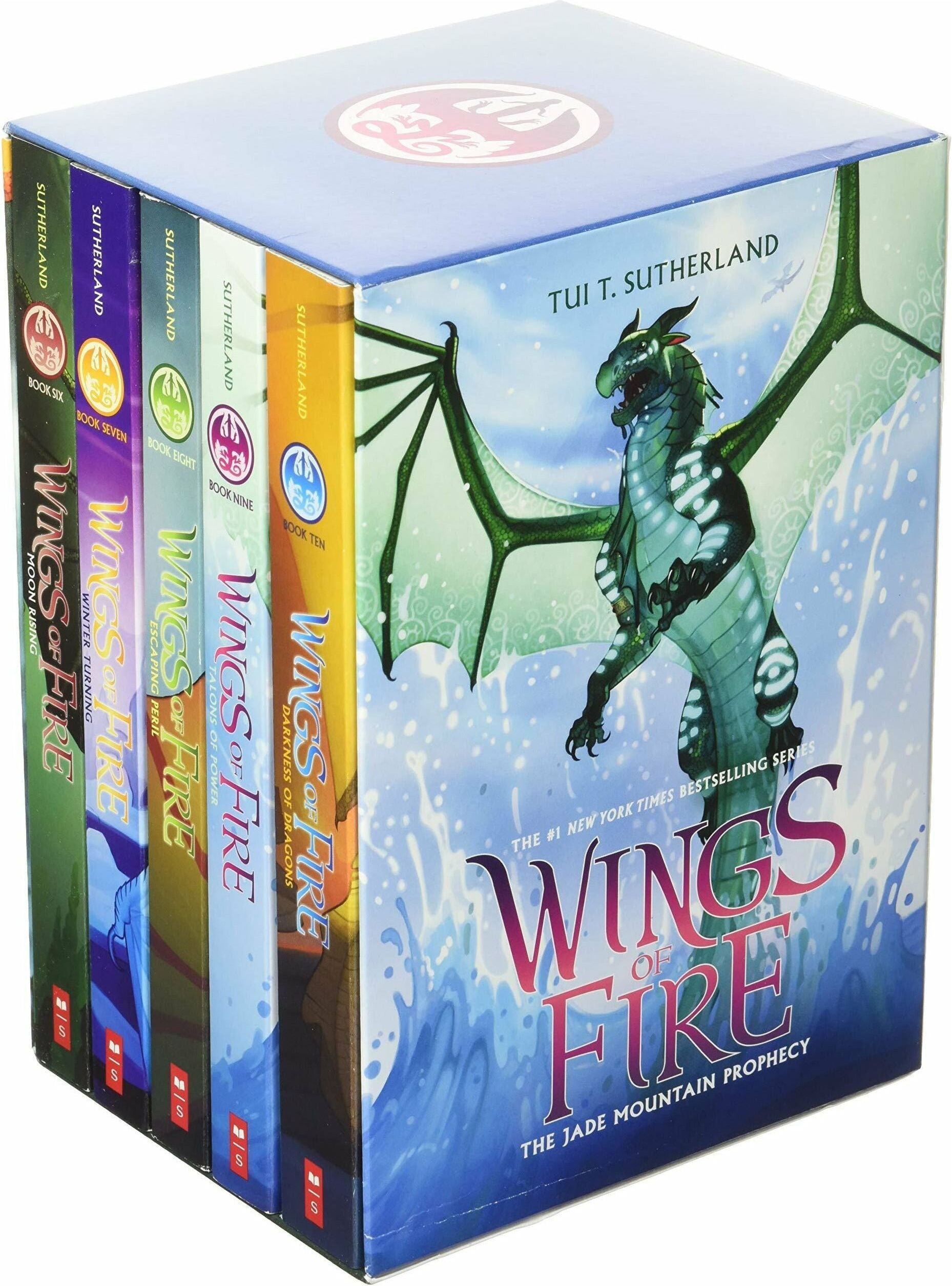 Scholastic Wings of Fire The Jade Mountain Prophecy 5 Books (6-10) By Tui T. Sutherland