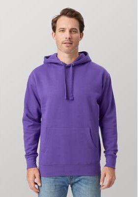 Cotton Heritage M2580 Premium Pullover Hoodie in Purple size 2XL