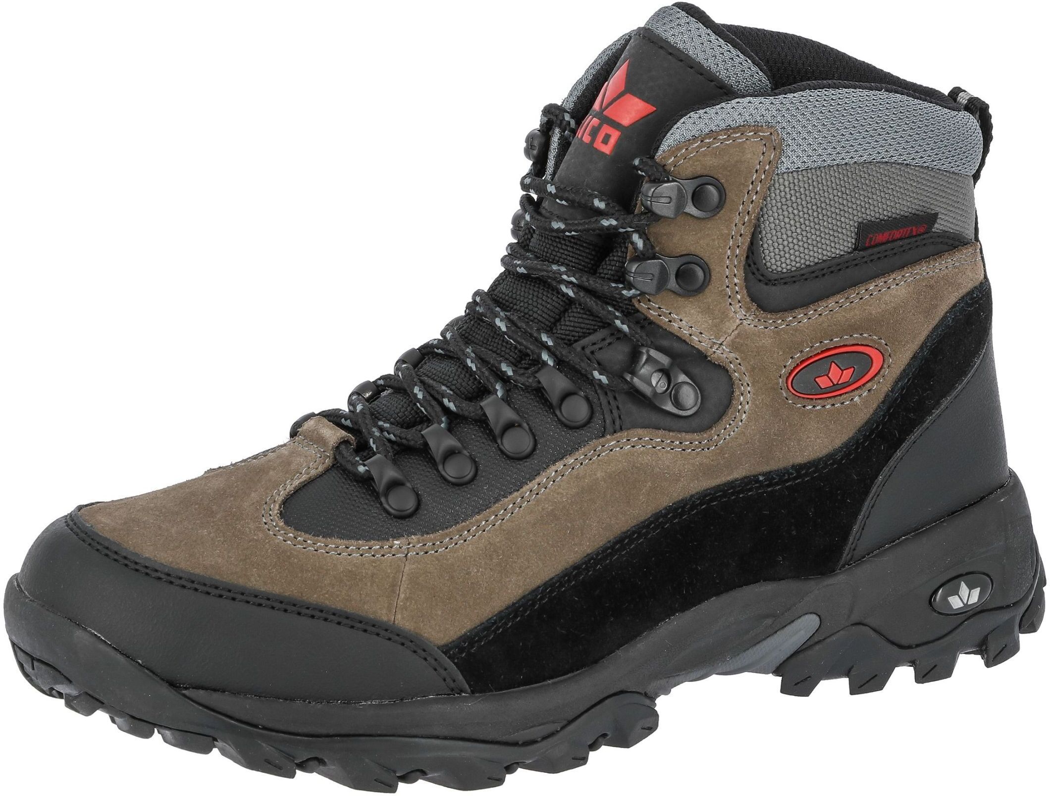 Wanderschuh LICO "Trekkinstiefel Milan", Herren, Gr. 46, schwarz (noir), Schuhe Wanderschuh noir 46