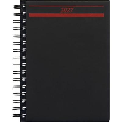 rido/idé 7021822907 Buchkalender Mod. Timing 1 2027 A5, Kunststoff, schwarz