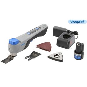 Dremel Multifunktionswerkzeug Blueprint F013CM12JA, 12 V / 2,0 Ah, mit Akku, Ladegerät und 9-teiligem Zubehör-Set