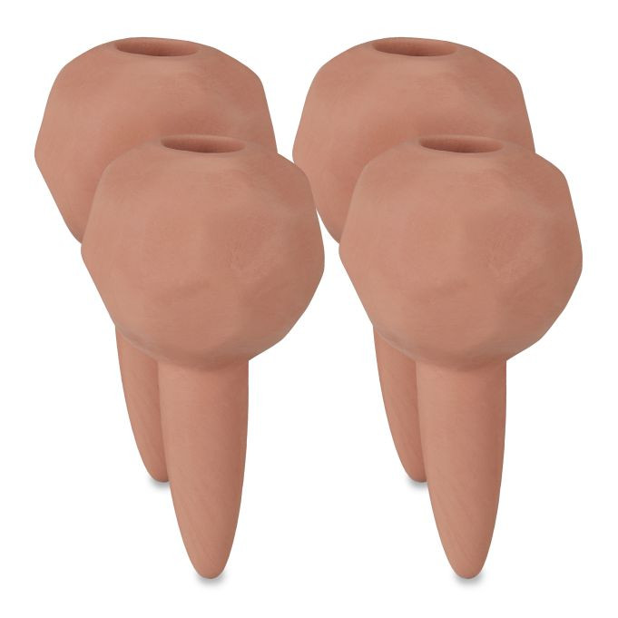Relaxdays 8x klei-irrigatieballen voor potplanten, terracotta, Ø 6 cm