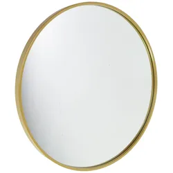 Fragix Boston Wandspiegel rund - Gold - Metall - Ø60cm - Industrial