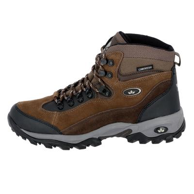 Wanderschuh LICO "Trekkingstiefel Milan", Herren, Gr. 50, Textil, braun, Veloursleder, Schuhe Outdoorschuh Trekkingboots Schnürboots Wanderstiefel