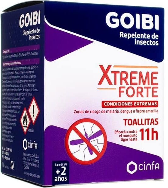 goibi Xtreme Antimosquitos toallitas 16uds