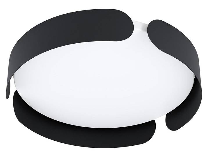 EGLO Valcasotto, LED, 3000 K, 2050 lm, IP20, Schwarz