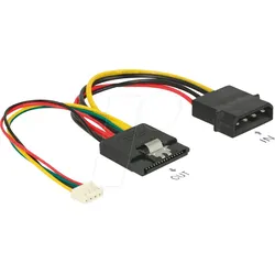 DELOCK 85673 - Delock Kabel Power SATA > 4Pin St + 4 Pin 15 cm