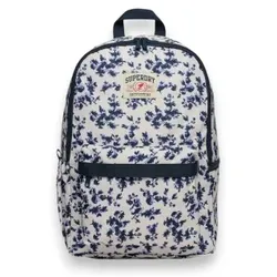 Superdry für Damen. W9110457A Heritage AOP Rucksack blau (OSFA), Lässig, Polyester