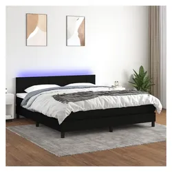 vidaXL, Boxspringbett, Vabeles (Block mit Quadraten) (160 x 200 cm)