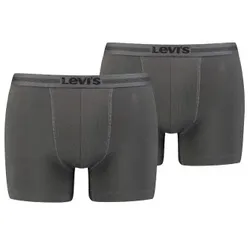 Levis 2P Tencel Boxer Brief Dunkelgrau Lyocell Small Herren