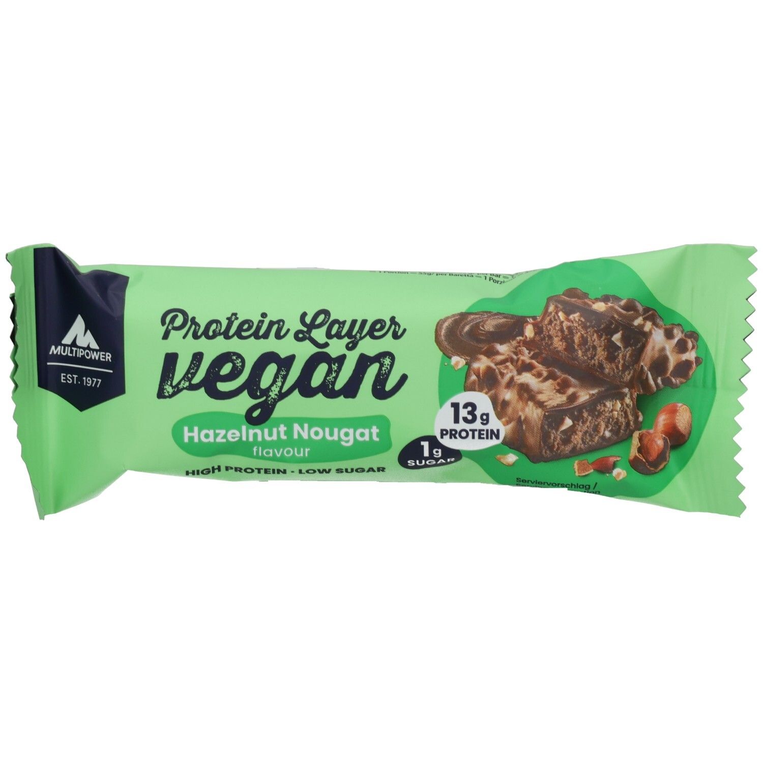 Multipower Vegan Layer Hazel Nougat 55g 55 g