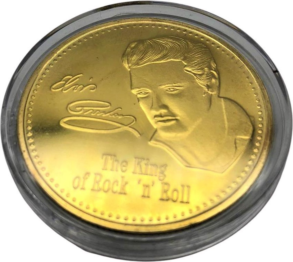 Elvis Presley Herdenkingsmunt - The King of Rock and Roll