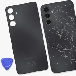 Samsung Akkudeckel Galaxy A15 4G Service Pack (Abdeckung), Mobilgerät Ersatzteile, Schwarz