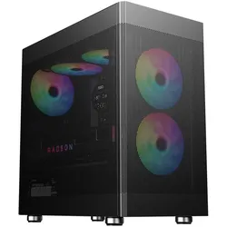 Itek Boitier Mini Tour Micro ATX ProMesh 35 (Noir) (mATX, Mini-ITX), PC Gehäuse, Schwarz